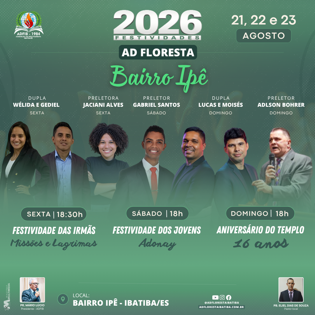 Festividade  2026 - AD Floresta Bairro Ipê