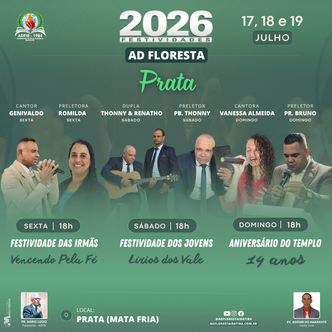 Festividade  2026 - AD Floresta Prata