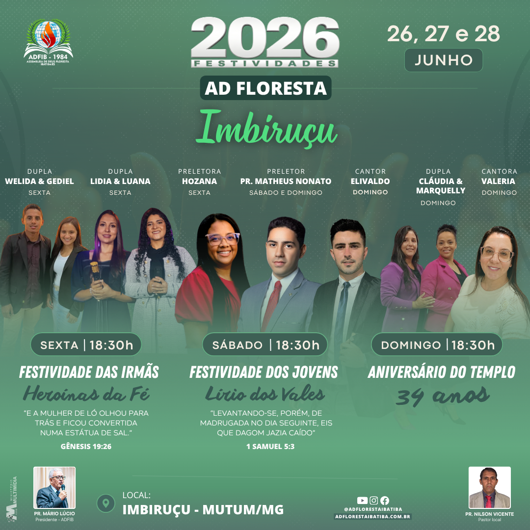 Festividade  2026 - AD Floresta Imbiruçu